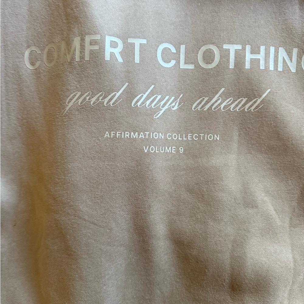 Comfort Clothing Tan Sweatshirt